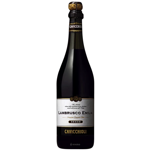 Fotografia de garrafa de Lambrusco Secco